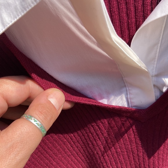 Apt 9 M long sleeve double faux shirt - NWT - Picture 5 of 9